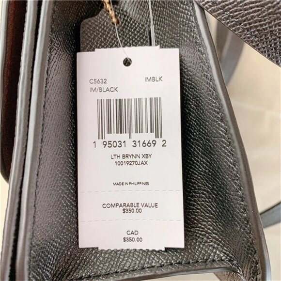 Coach C5632 Brynn Flap Crossbody In Black - Picture 6 of 6